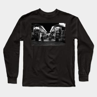 Blurry view into a Coffee shop area with street art Long Sleeve T-Shirt